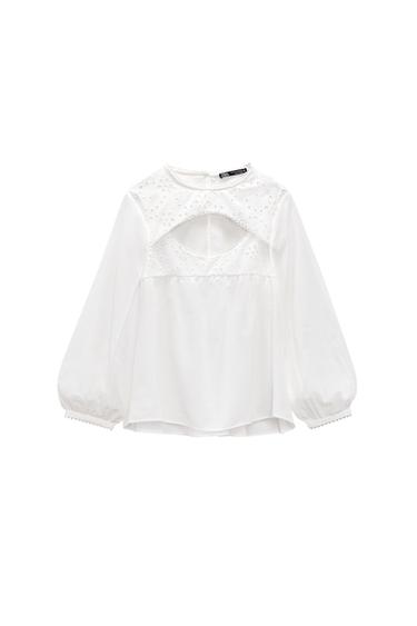 BLOUSE WITH SLIT