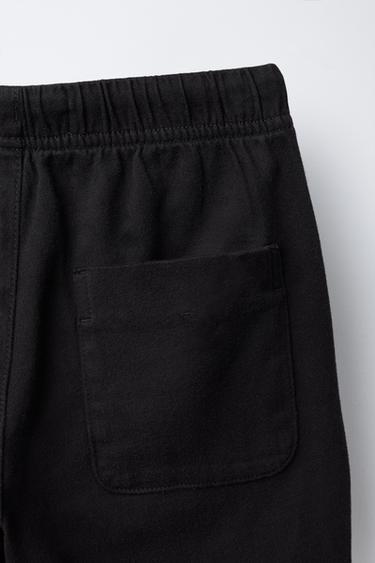 Zara BASIC JOGGER PANTS - Black