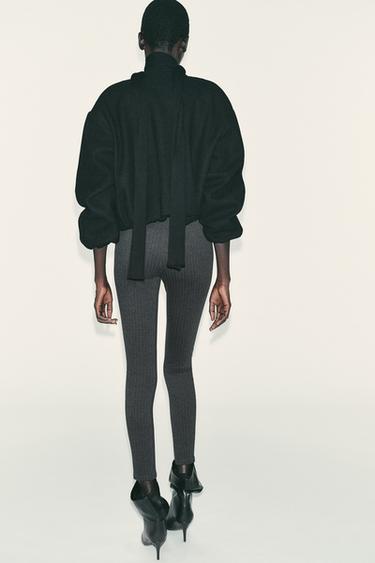 LEGGING À BOUTONS - Gris anthracite de Zara - Image 6