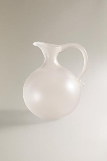 SATIN GLASS PITCHER I COLIN KING - Transparent by Zara