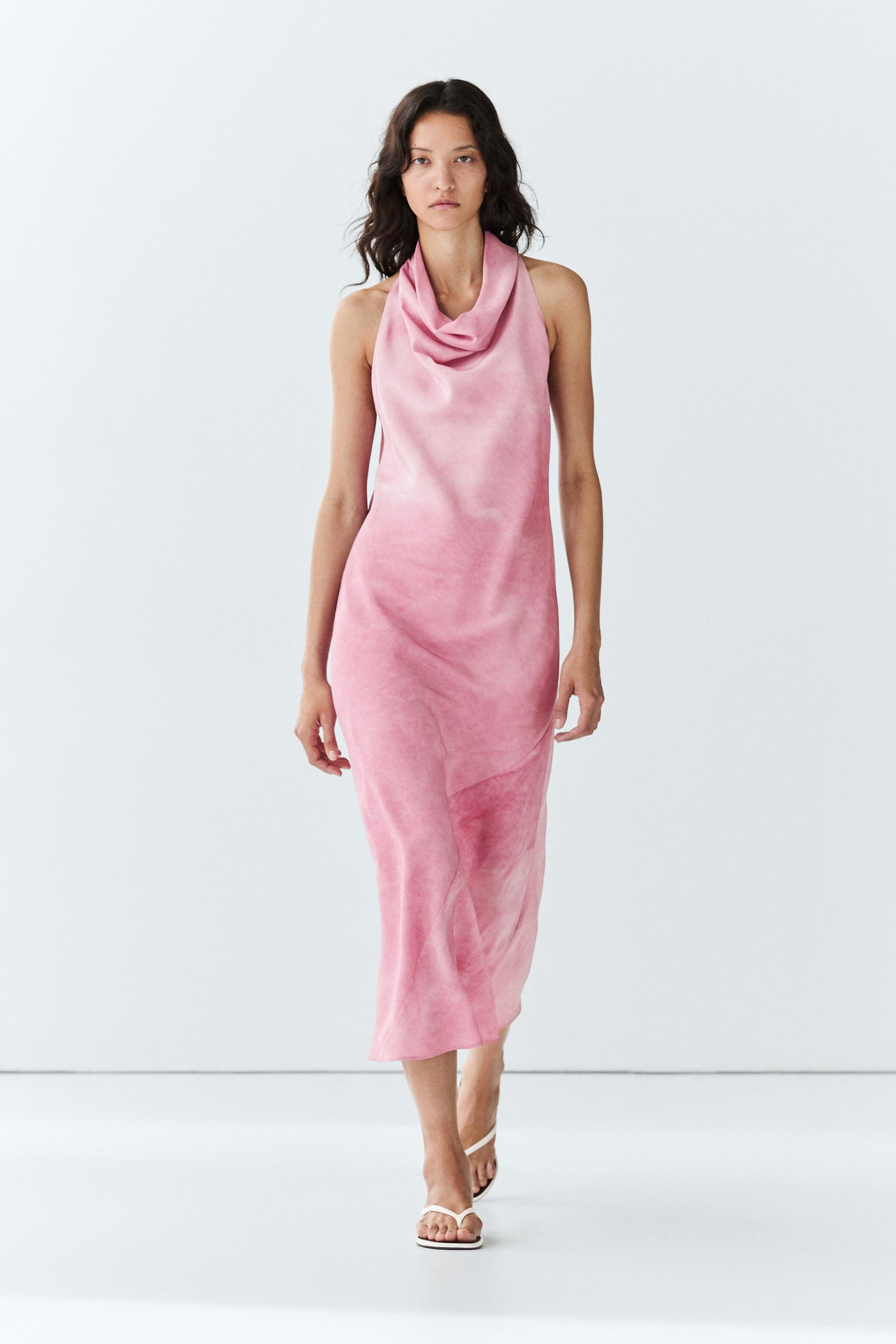 Draped flowing midi dress — 140