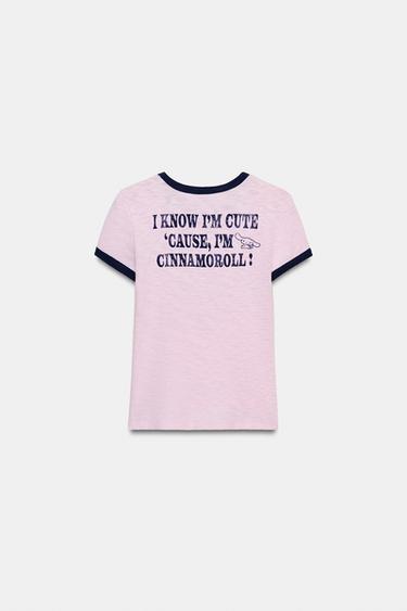 CINNAMOROLL© SLUB KNIT T-SHIRT - Pink by Zara - Image 2