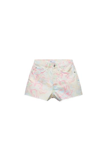 PRINTED STRAIGHT FIT SHORTS