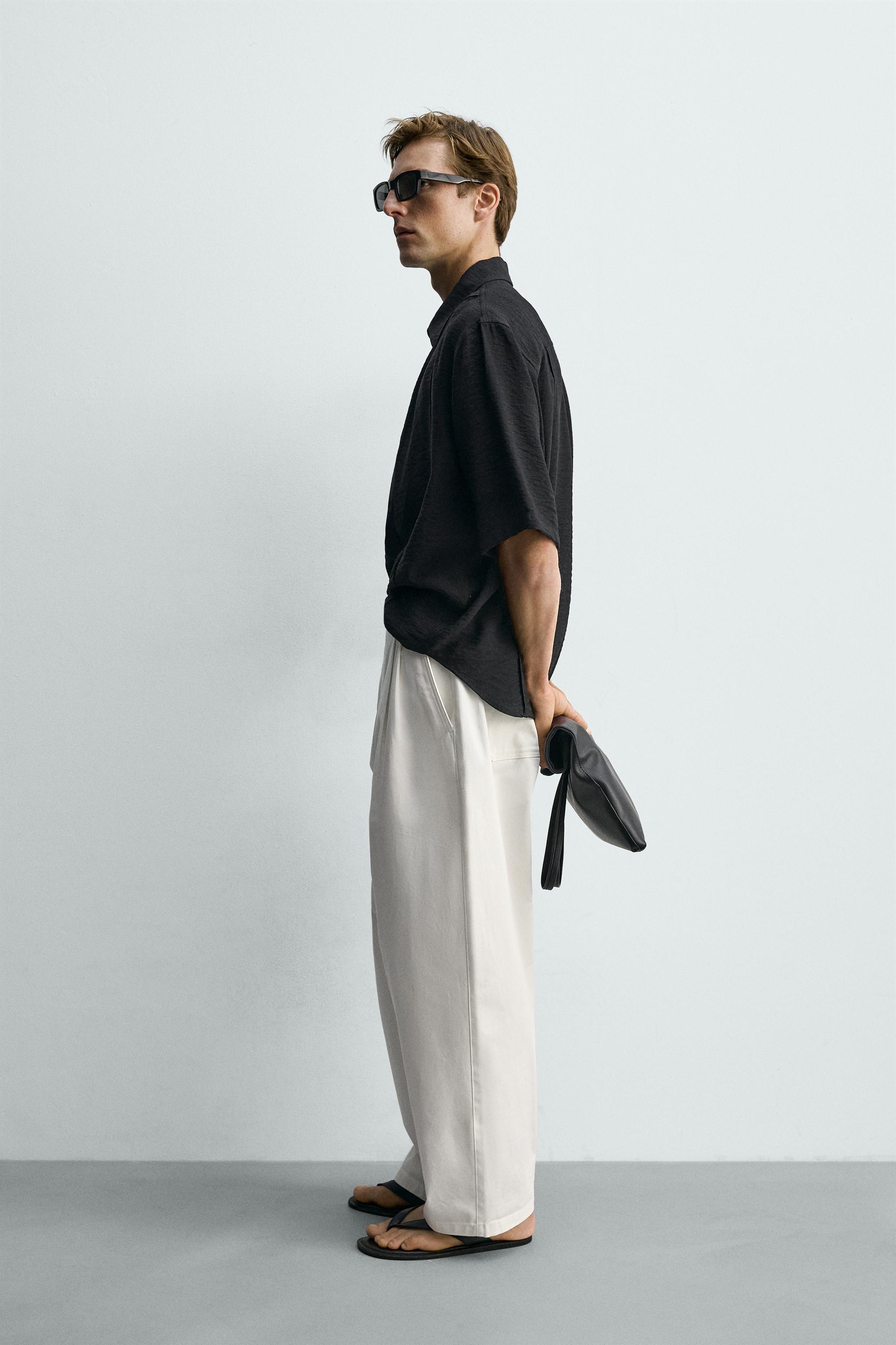 FLOWY TEXTURED SHIRT