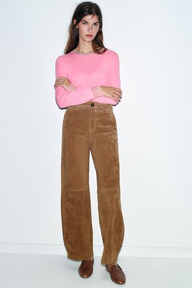 MOCASSIM EM PELE COM COPETE SUBIDO - Castanho da Zara