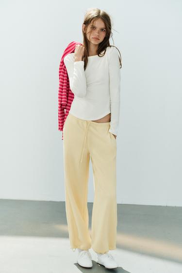 BOAT NECK T-SHIRT - White by Zara