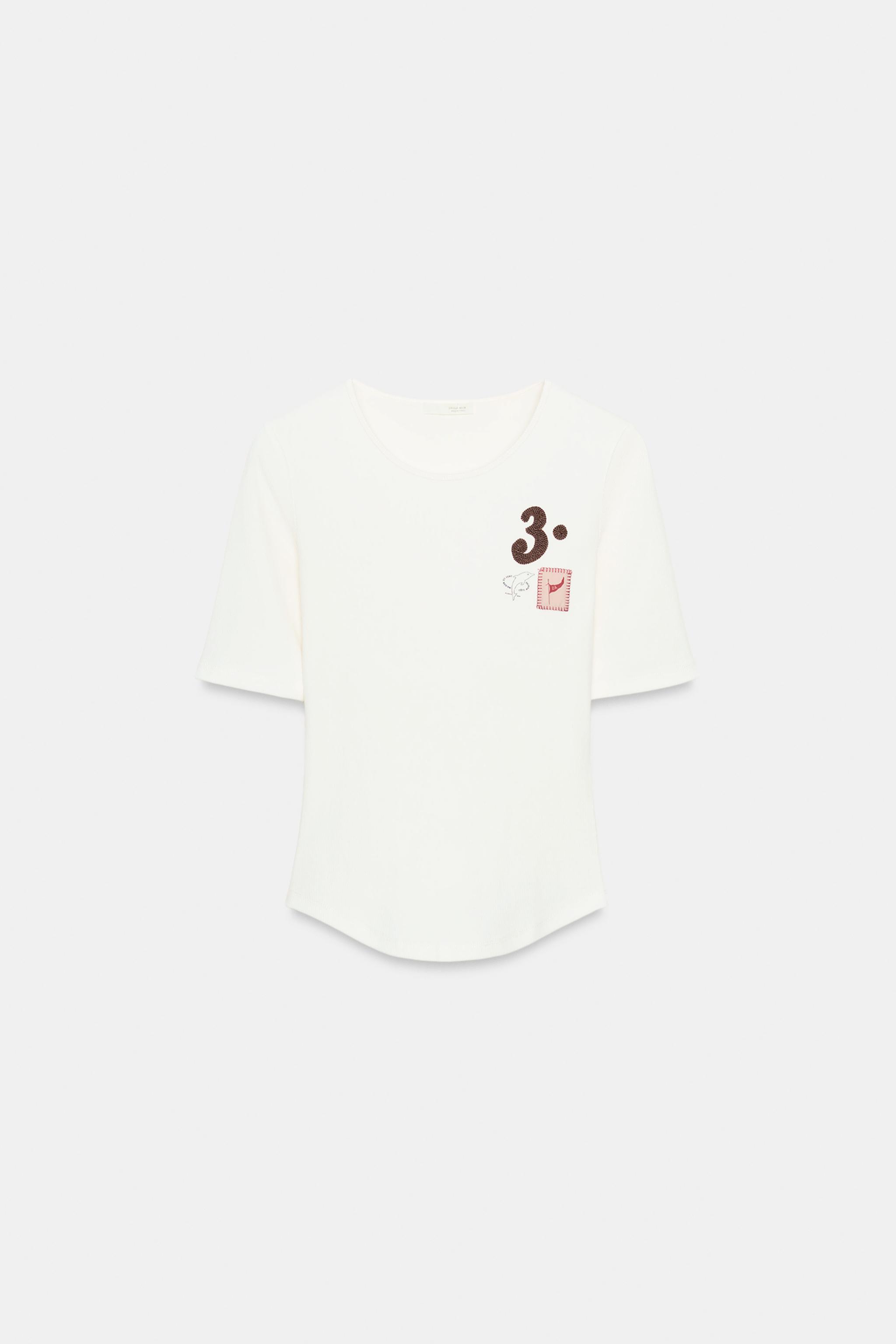 ETİKETLİ KISA KOLLU T-SHIRT - Görsel 3