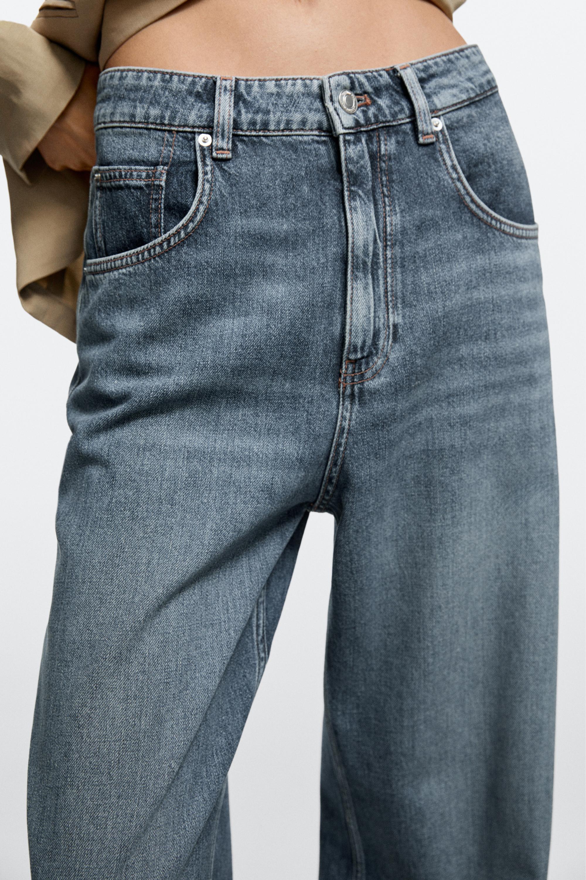Jean barrel taille moyenne