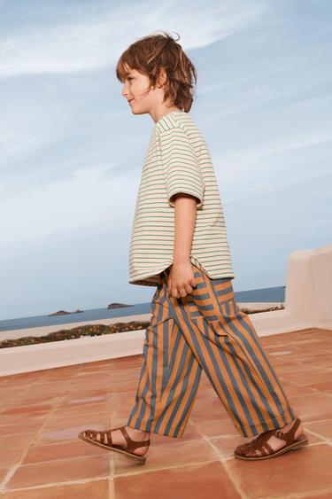LIMITED EDITION STRIPED TROUSERS - Blue/White by Zara - Image 1