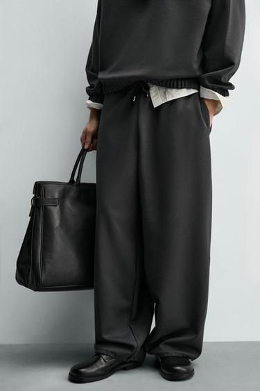 PANTALONS BAGGY FIT JOGGER - Gris antracita de Zara