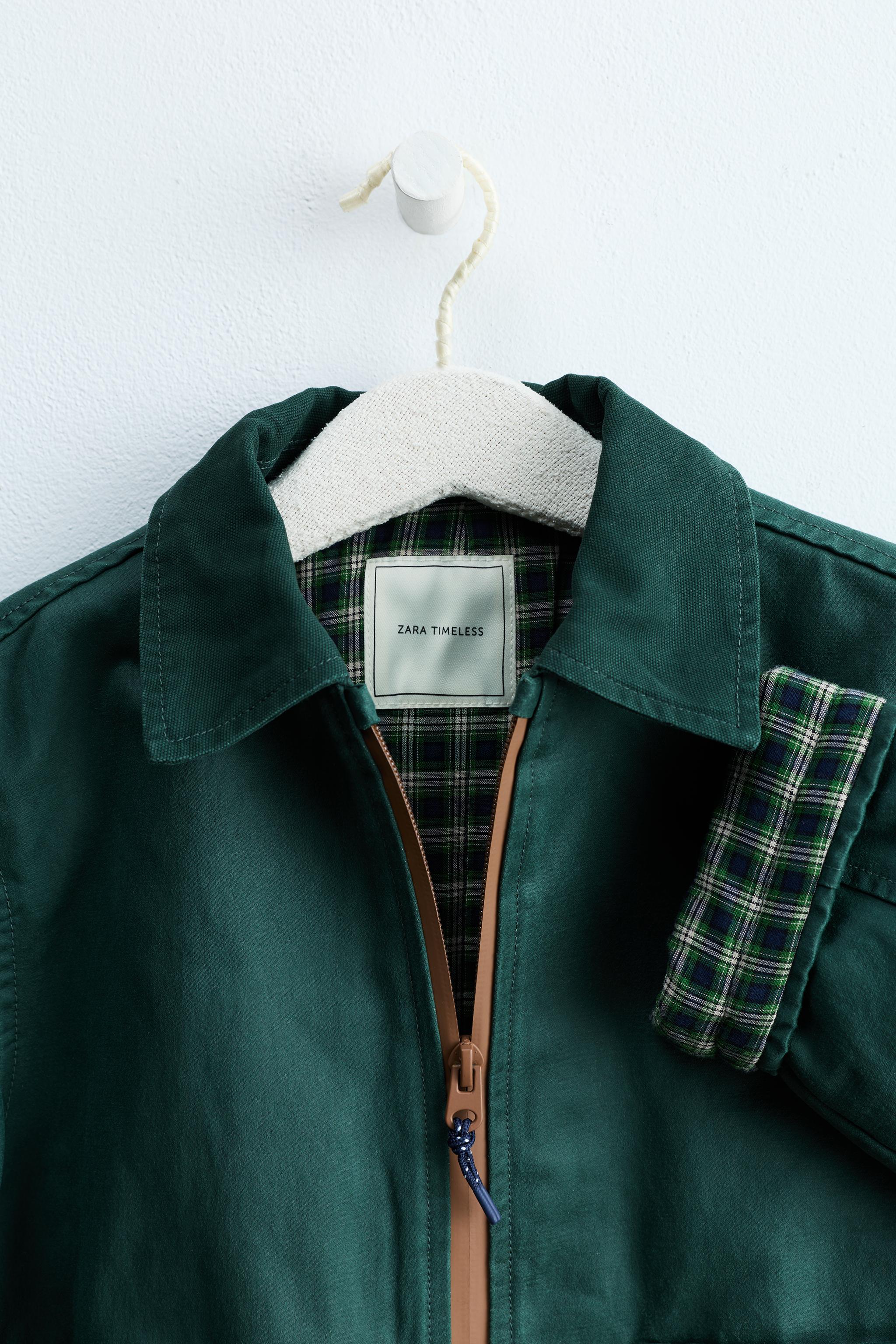 Zara Timeless - Waxed Jacket - Green | ZARA United States