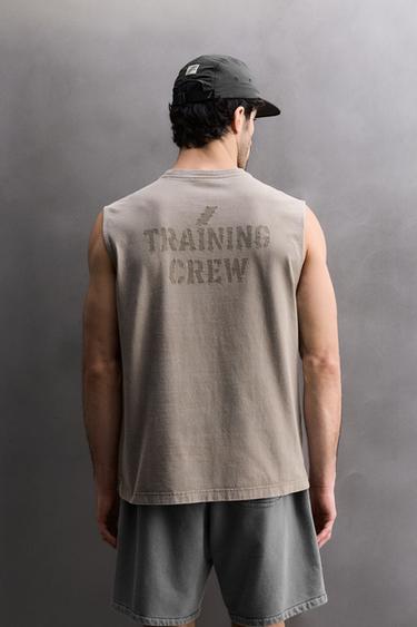 TRAINING TANK TOP - Brown by Zara - Image 2