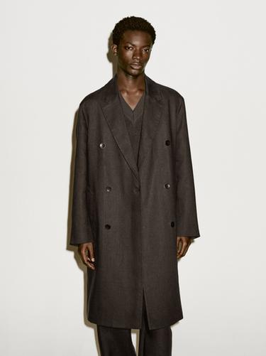 Zara Linen blend trench coat - Limited Edition - Khaki