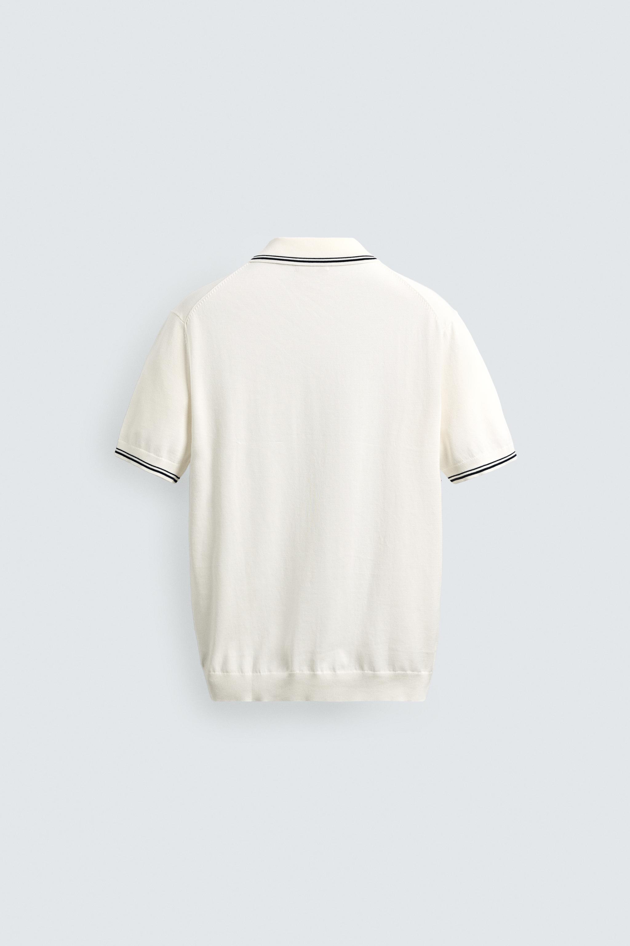 POLO EN MAILLE REGULAR FIT CONTRASTE