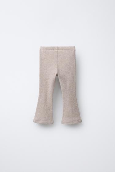 SOFT-TOUCH FLARED LEGGINGS - Sand / Marl by Zara - Image 1