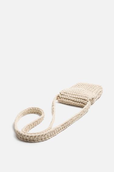 SAC BANDOULIÈRE EN MACRAMÉ - Blanc écru de Zara - Image 1