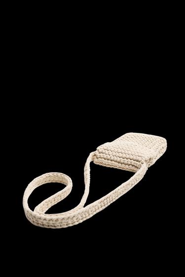 MACRAMÉ CROSSBODY BAG - Ecru White by Zara