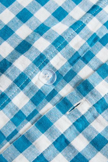 KIDS' CHECK MUSLIN DUVET COVER - Bluish by Zara - Image 3