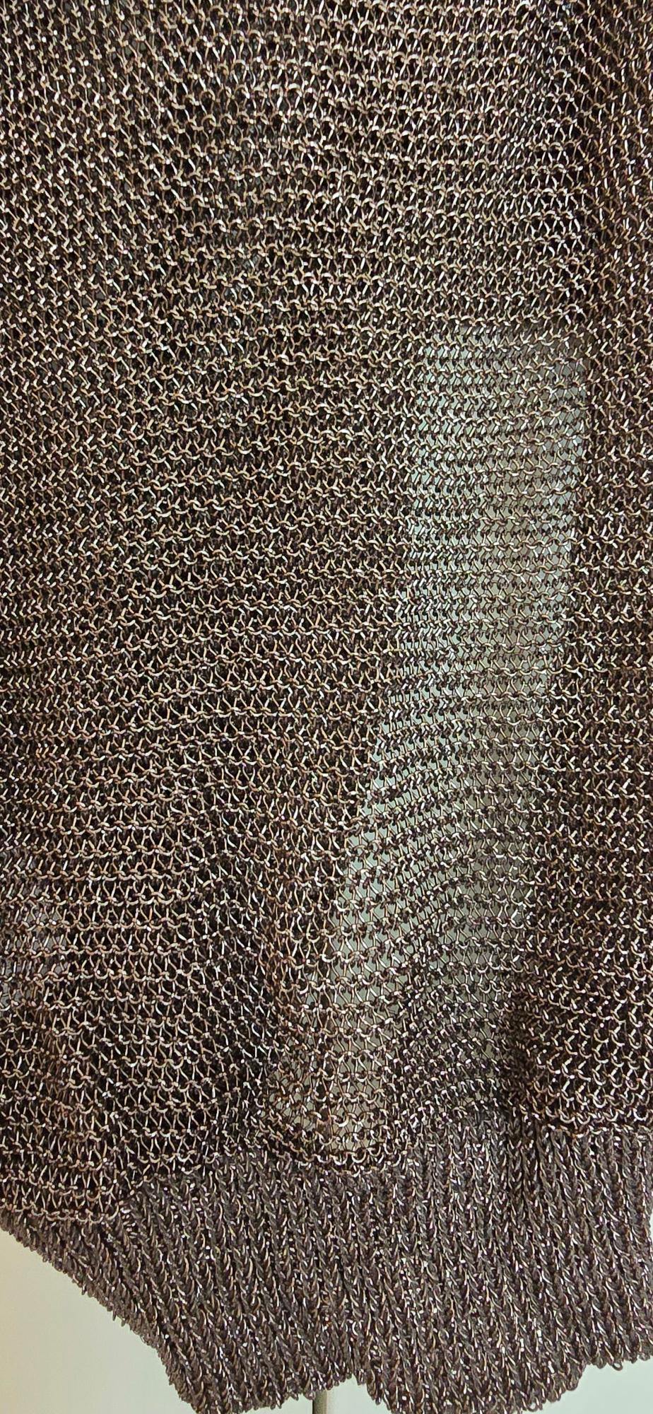 METALLIC MESH KNIT BOMBER JACKET - Image 3