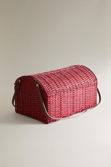 RATTAN PICNIC BASKET - Red by Zara - Image 1