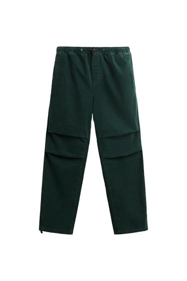 CORDUROY PARACHUTE TROUSERS