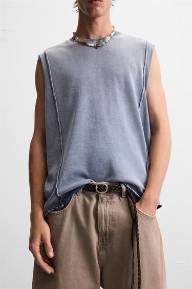 FADED KNIT TANK TOP - Lilac by Zara - Image 6