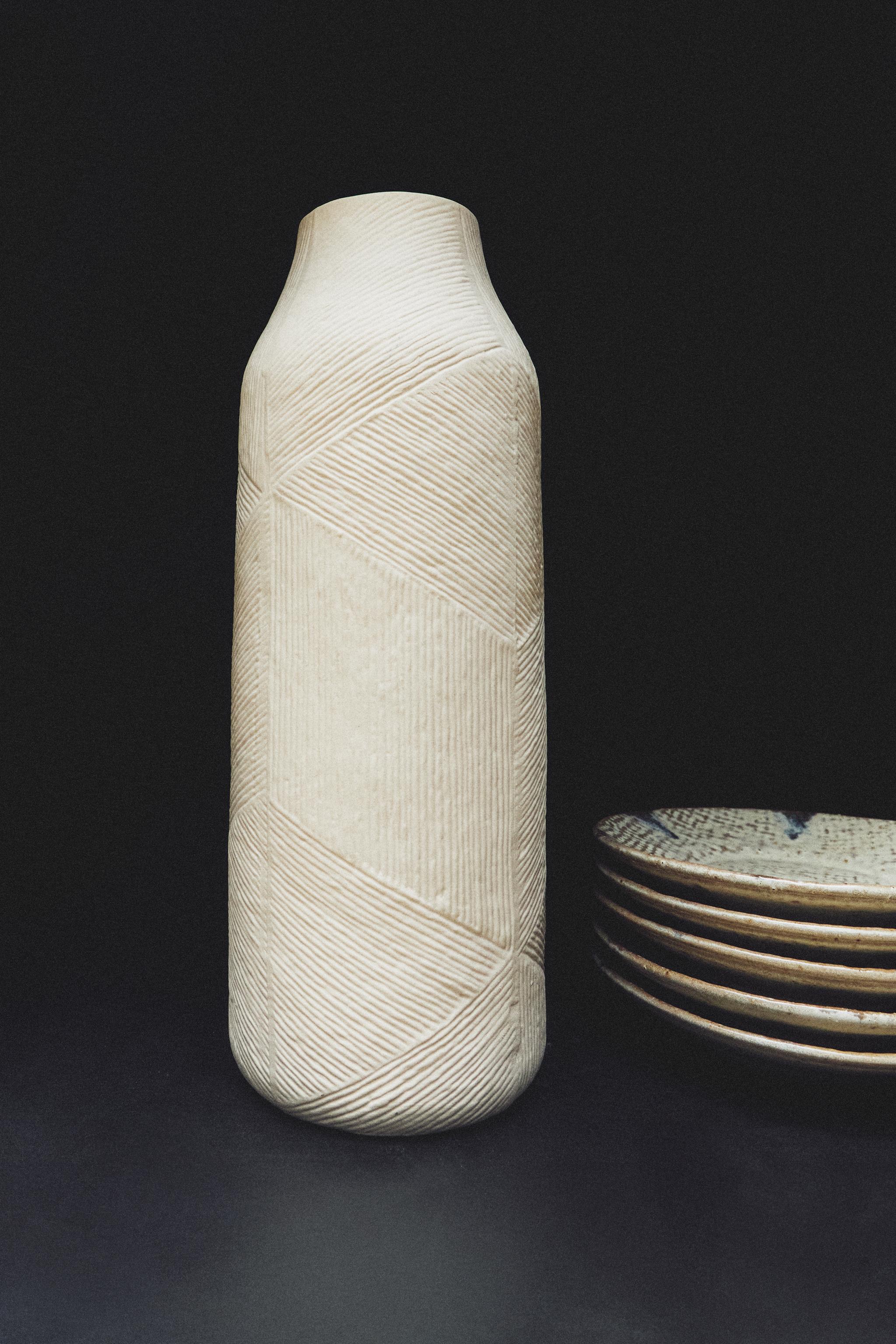 VASE CÉRAMIQUE TEXTURÉE