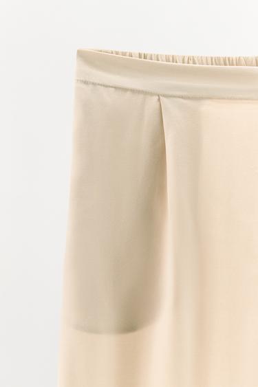 100% VISCOSE TROUSERS - Sand by Zara - Image 7