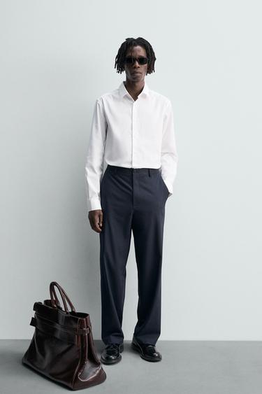 CAMISA ESTRUCTURA - Blanco de Zara - Imagen 0