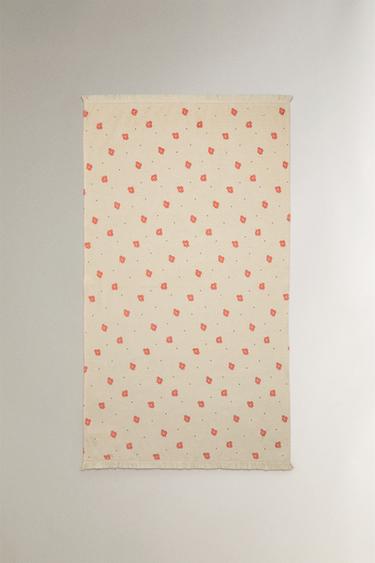 STRANDTUCH MIT BLUMEN - Cremefarben von Zara - Bild 0