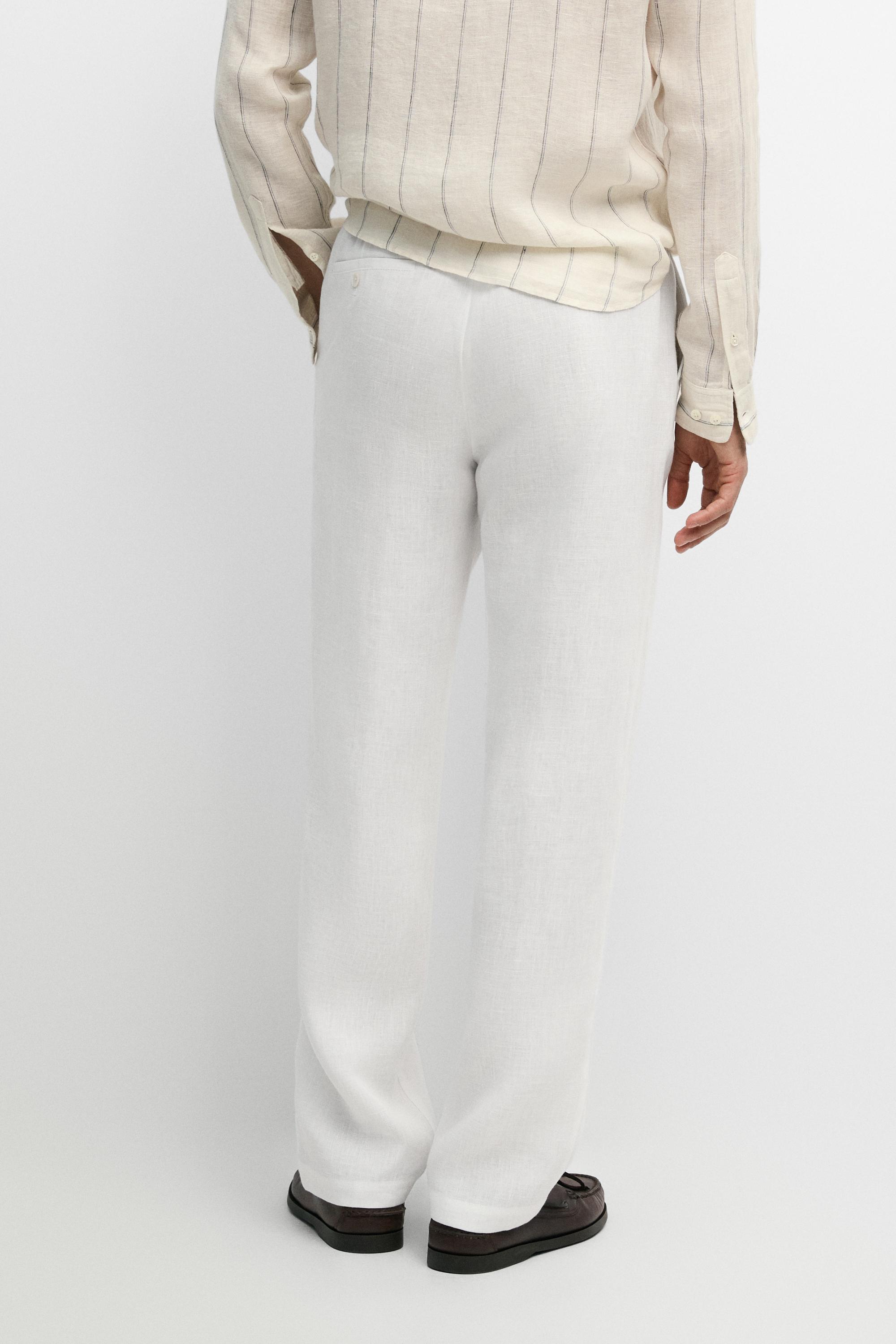 Pantalon jogging 100 % lin