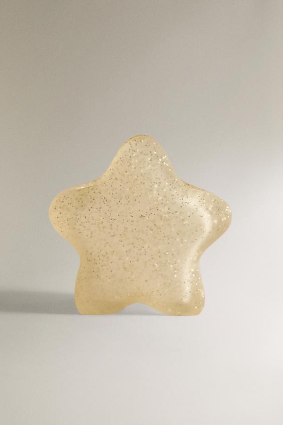VASO INFANTIL CEPILLO DIENTES ESTRELLA GLITTER - Amarillo de Zara - Imagen 0