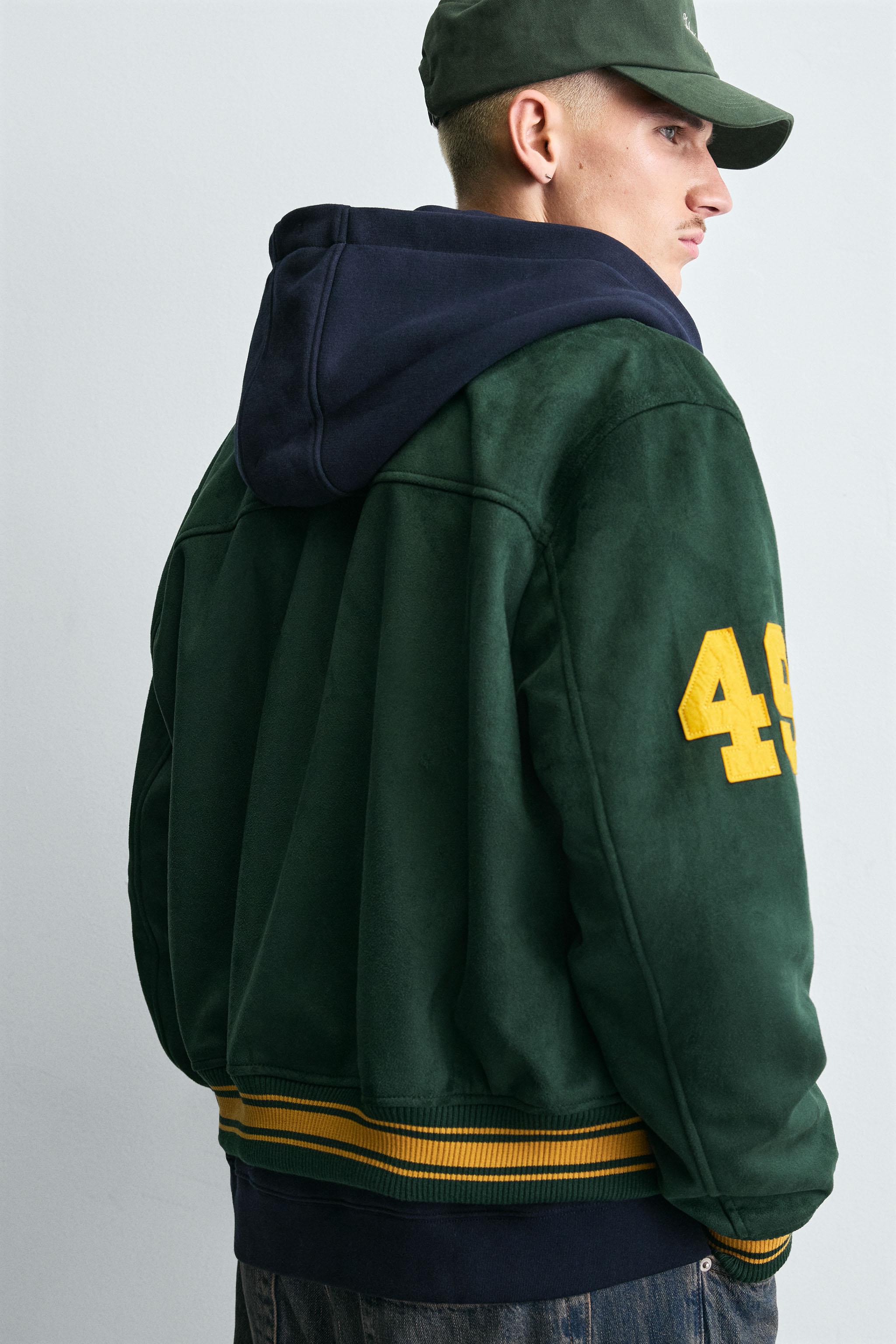 FAUX SUEDE BOMBER JACKET