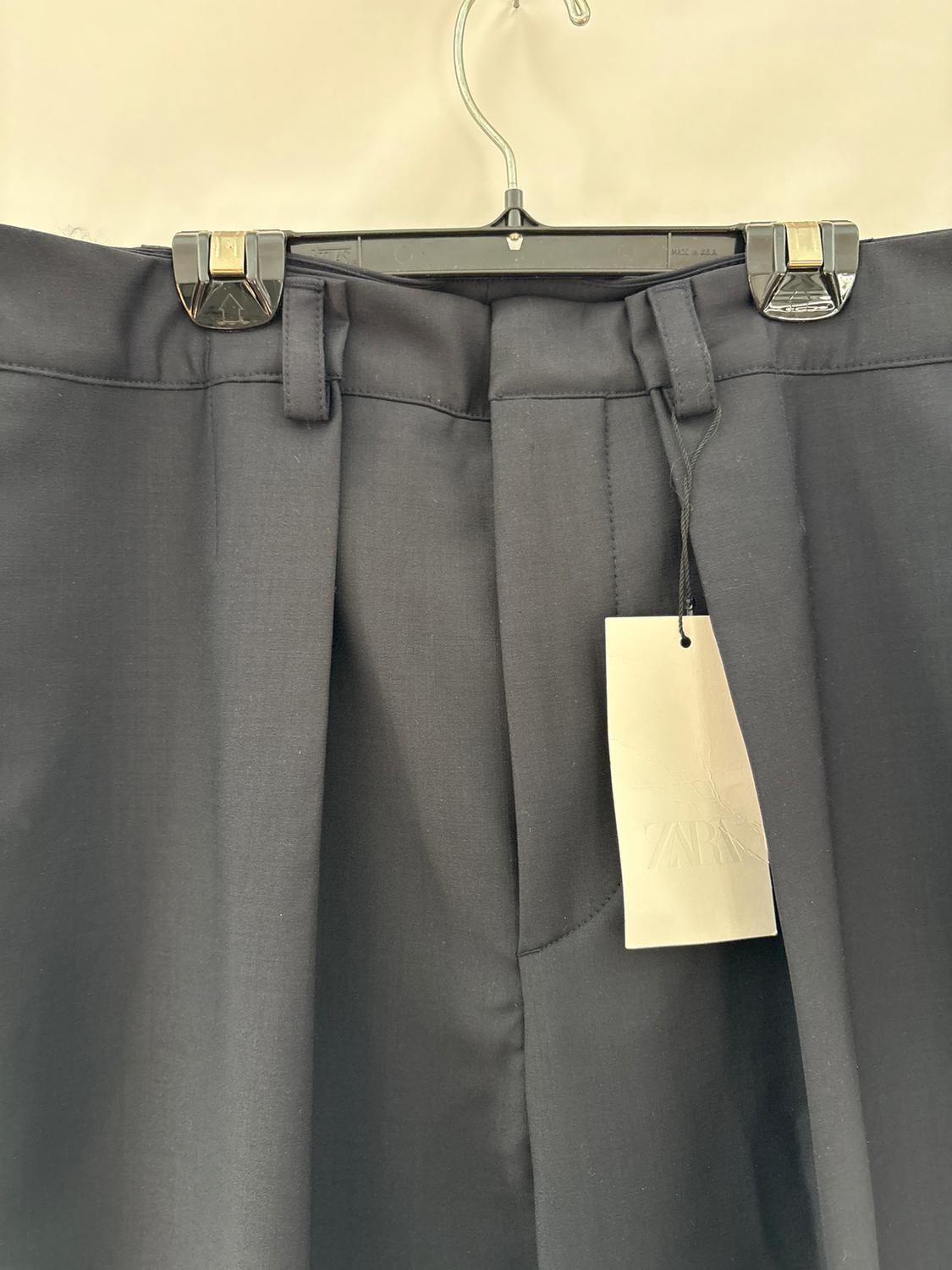 WOOL BLEND PLEATED PANTS ZW COLLECTION - Image 3