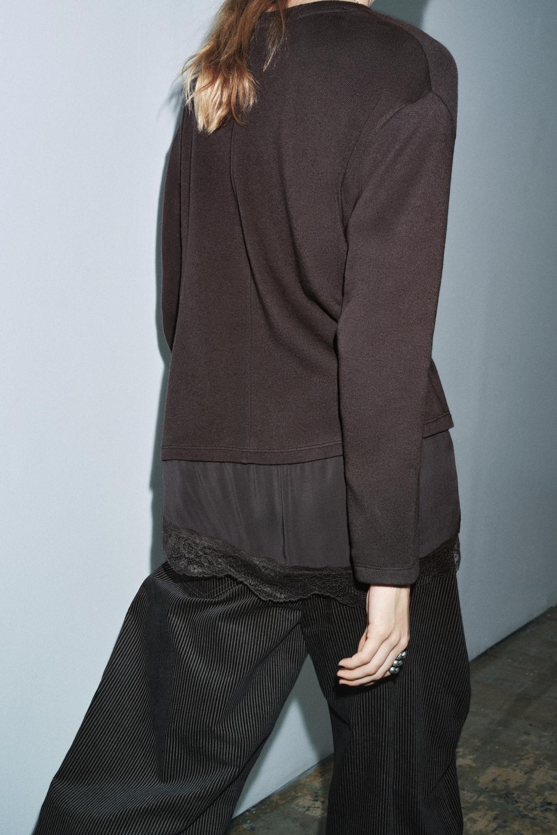 COMBINATION LACE T-SHIRT