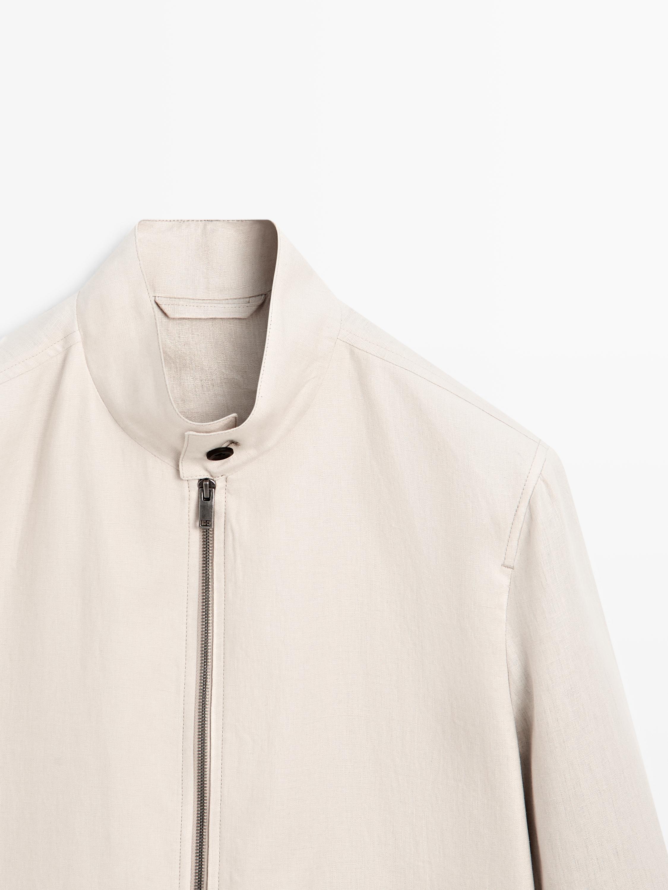 100% linen jacket with pockets