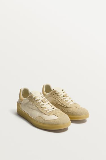LTHR SNKRS - Beige by Zara