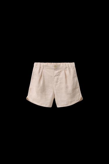 BERMUDA 100% LINO - Beige claro de Zara - Imagen 0