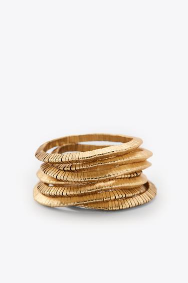 PACK OF ELASTIC BRACELETS - Golden by Zara - Image 0