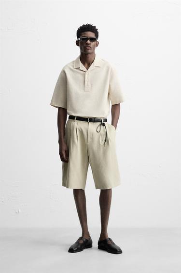RELAXED FIT POLO SHIRT - Beige by Zara