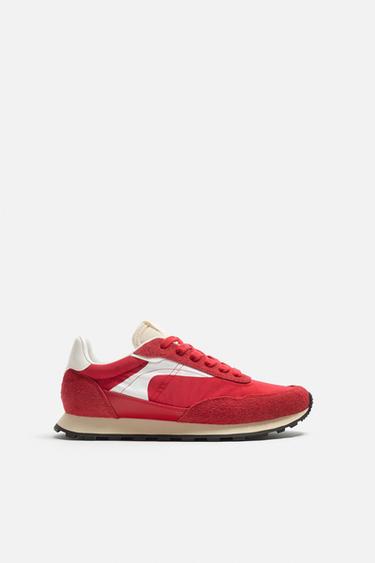 ZAPATILLA ESTILO RETRO - Rojo de Zara