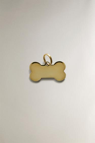 Zara PRIVEZAK KOST OD NERĐAJUĆEG ČELIKA ZA LJUBIMCE – zlato – Slika 0