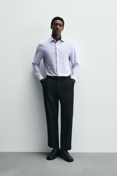 CHEMISE REGULAR FIT - Bleu / Blanc de Zara