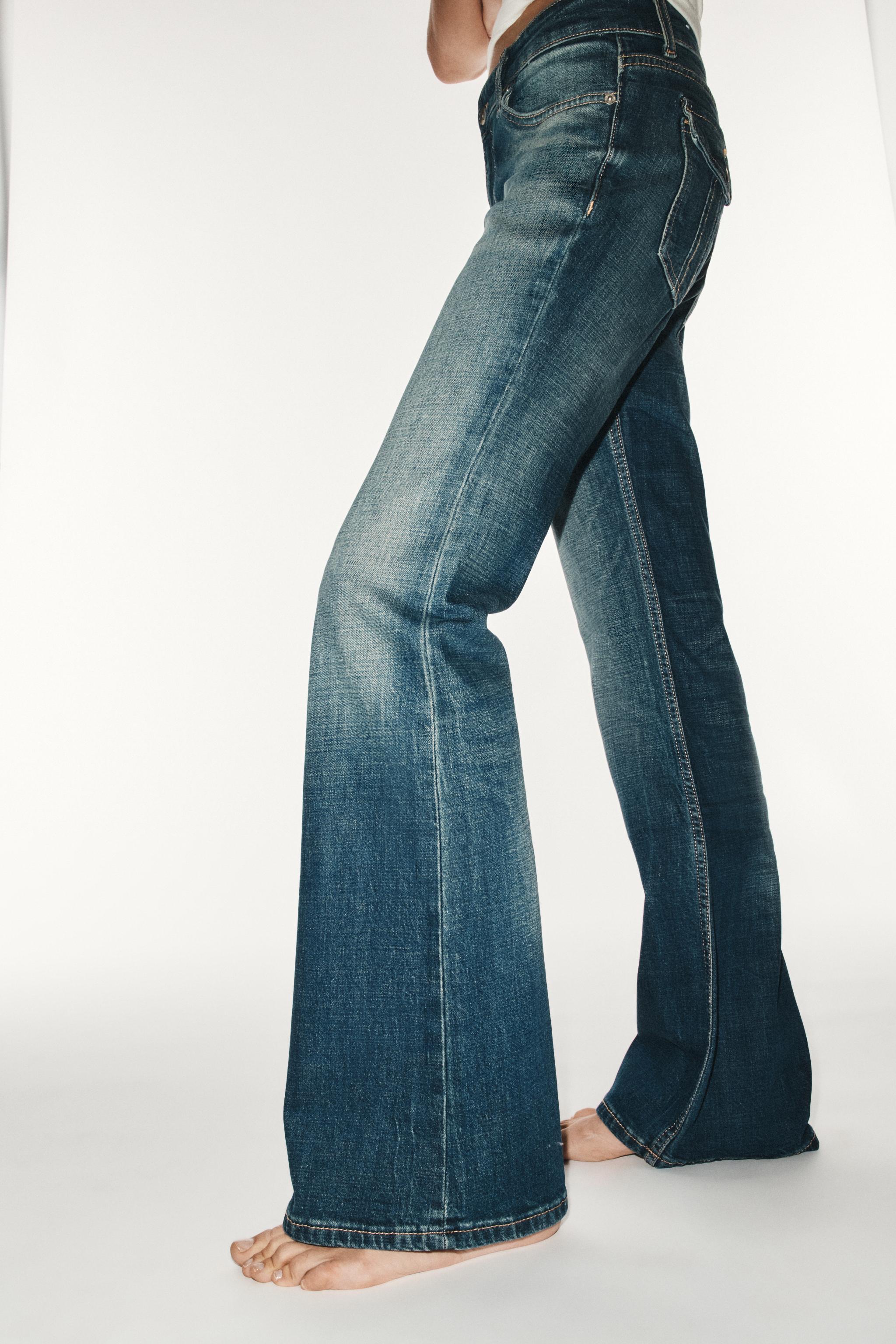 Zara Trf Bootcut Düşük Bel Jean görsel 4