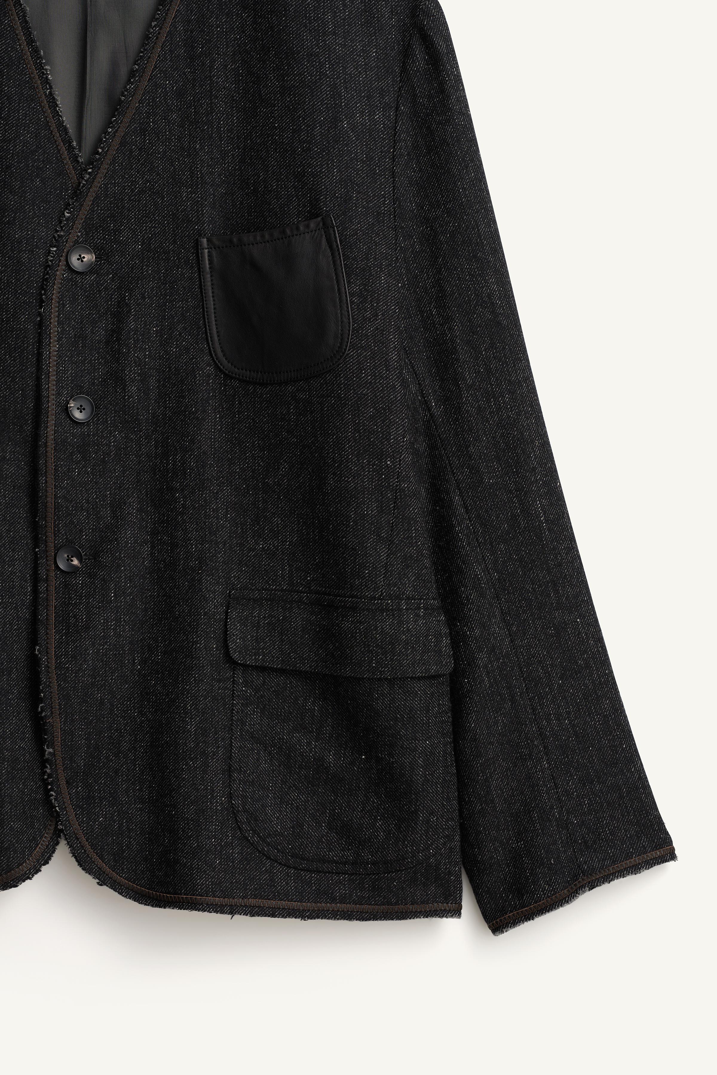 VESTE RELAXED FIT SANS COL