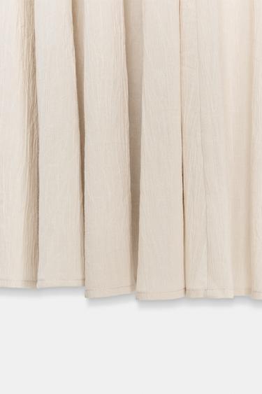 JUPE SOFT COMBINÉE - Écru de Zara - Image 6