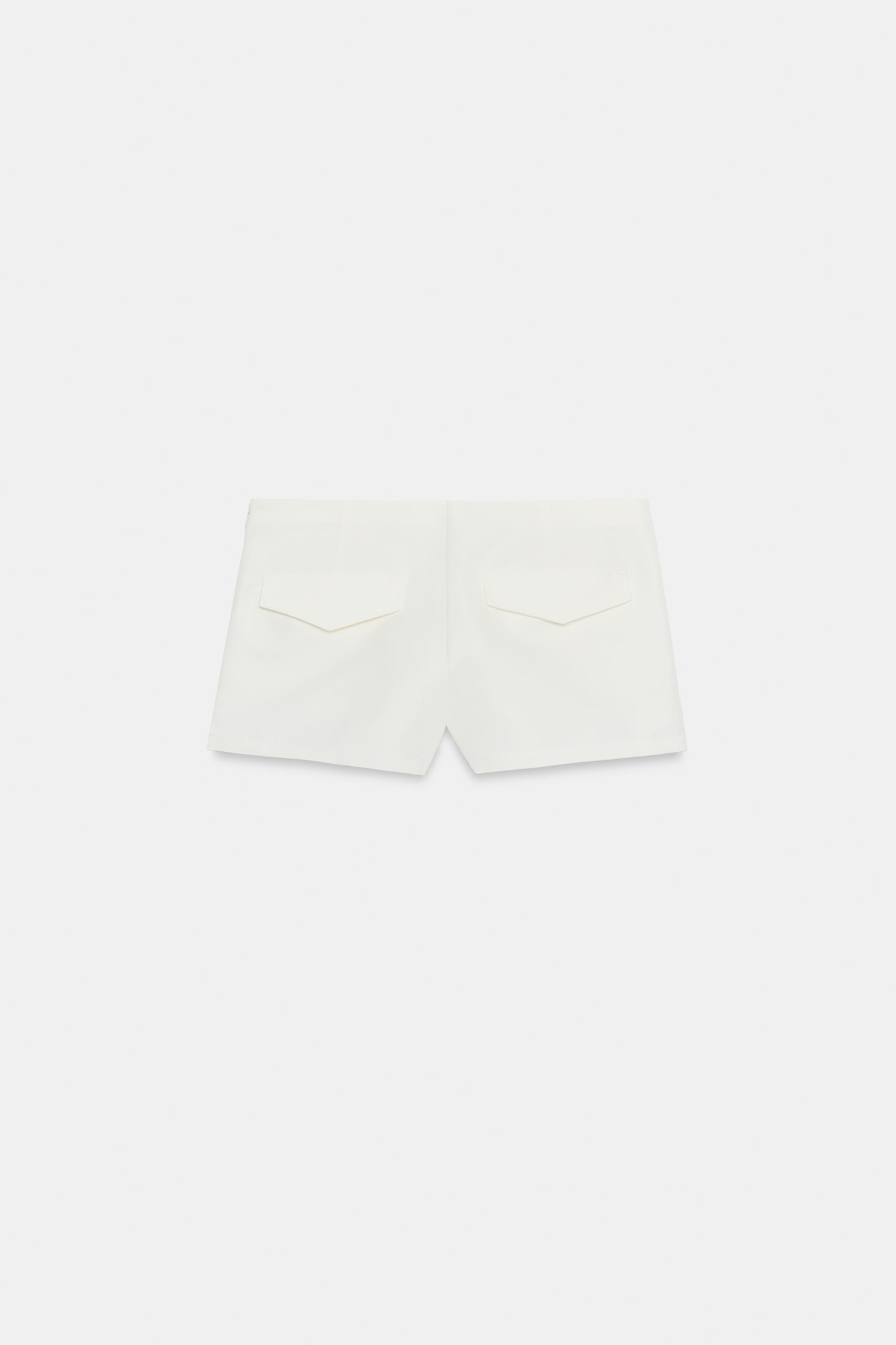 Zara Düğmeli Mini Şort görsel 6