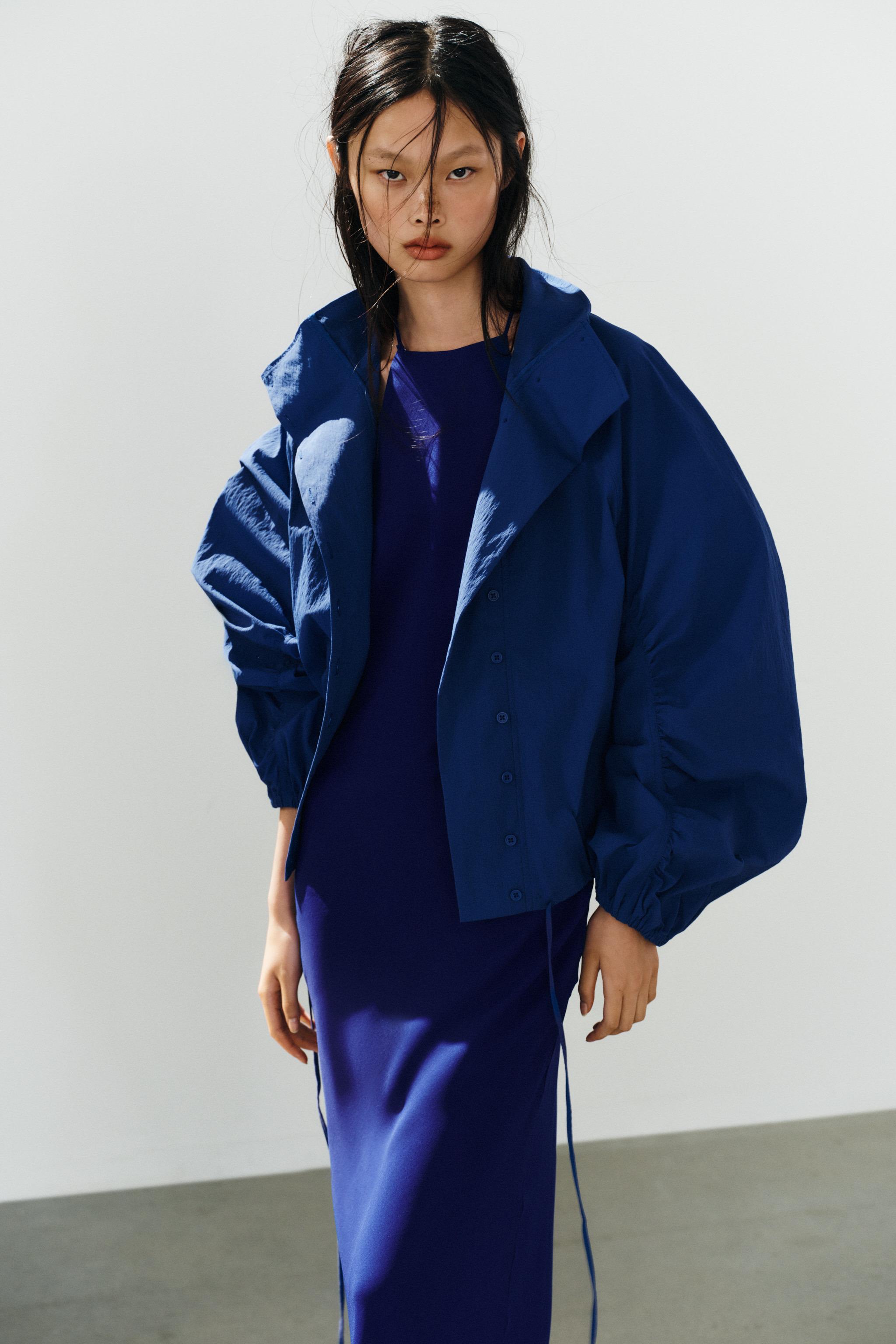 BUTTONED NYLON JACKET