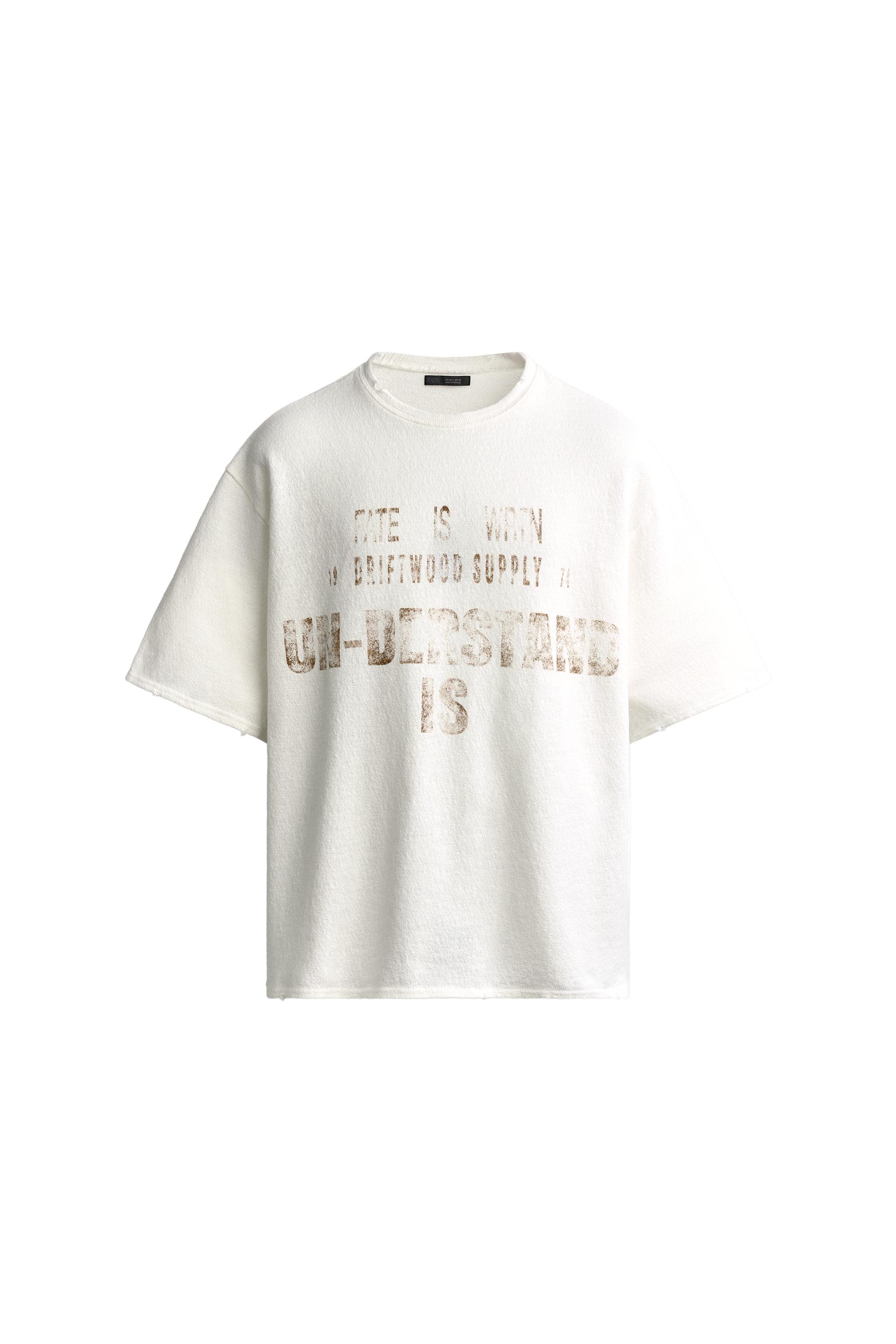 CAMISETA PUNTO ESTAMPADO LAVADO