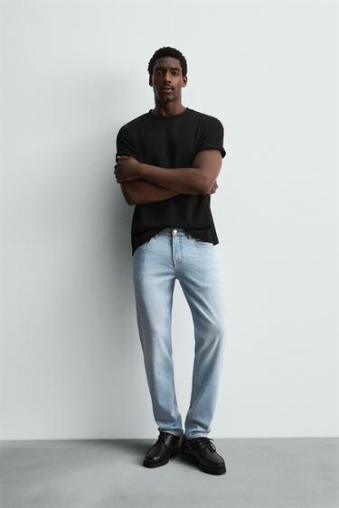 ДЖИНСЫ SLIM FIT — НЕБЕСНО-ГОЛУБОЙ от Zara